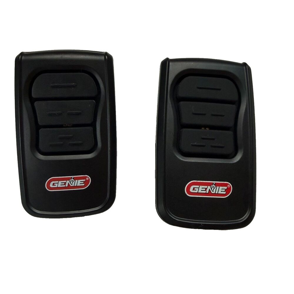 Lot of 2 Genie Overhead Door 3-Button GM3T Garage Door Gate Remote Opener Works!